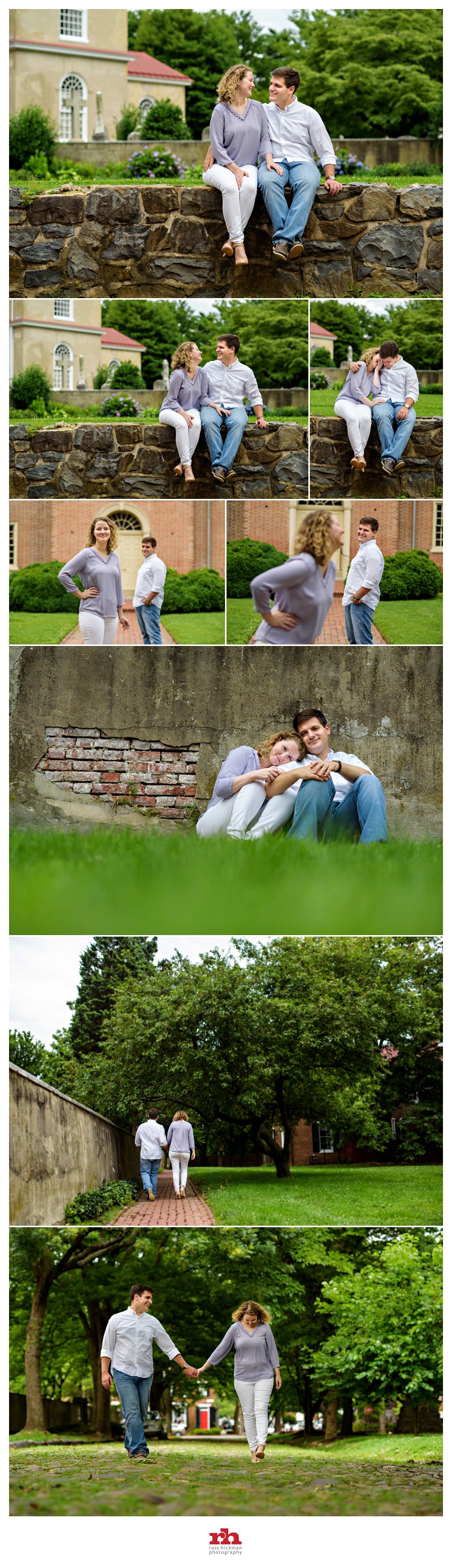 Couple having a fun Engagement Session in New Castle DE